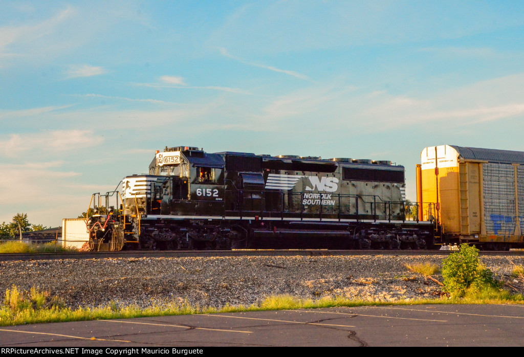 NS SD40-2 Locomotive in the yard